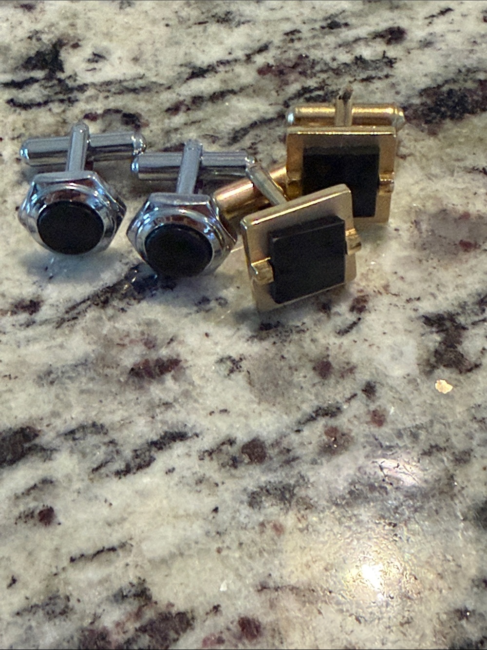 Mixed Gold & Silver Cufflink Set - Picture 16 of 16
